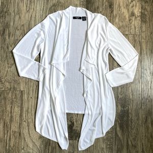 Verve Ami White Waterfall Cardigan XL 100% Rayon